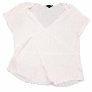 Out From Under white ribbed oversized  summer top sz small
